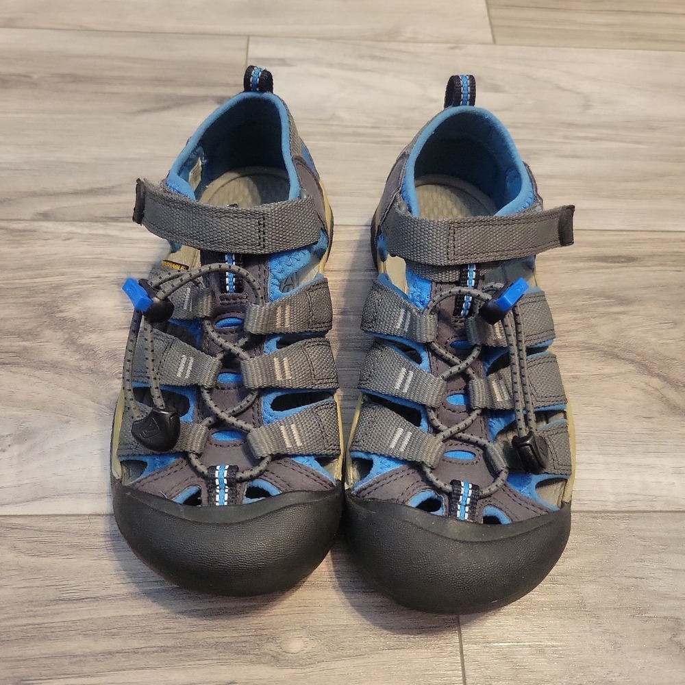 Keen Newport H2‎ Sandals Kids 2 Hiking Sandals Gray Blue Hicking Outdoor